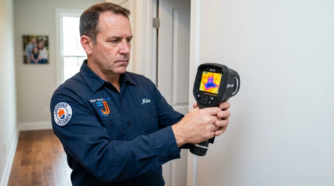 Thermal imaging leak detection by Johns Plumbing LLC in Ashton